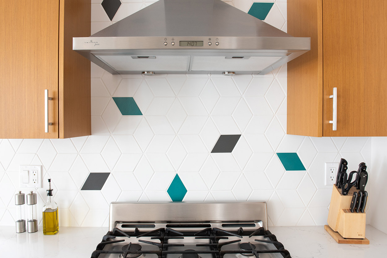 Kitchen Renovation - showstopper tile