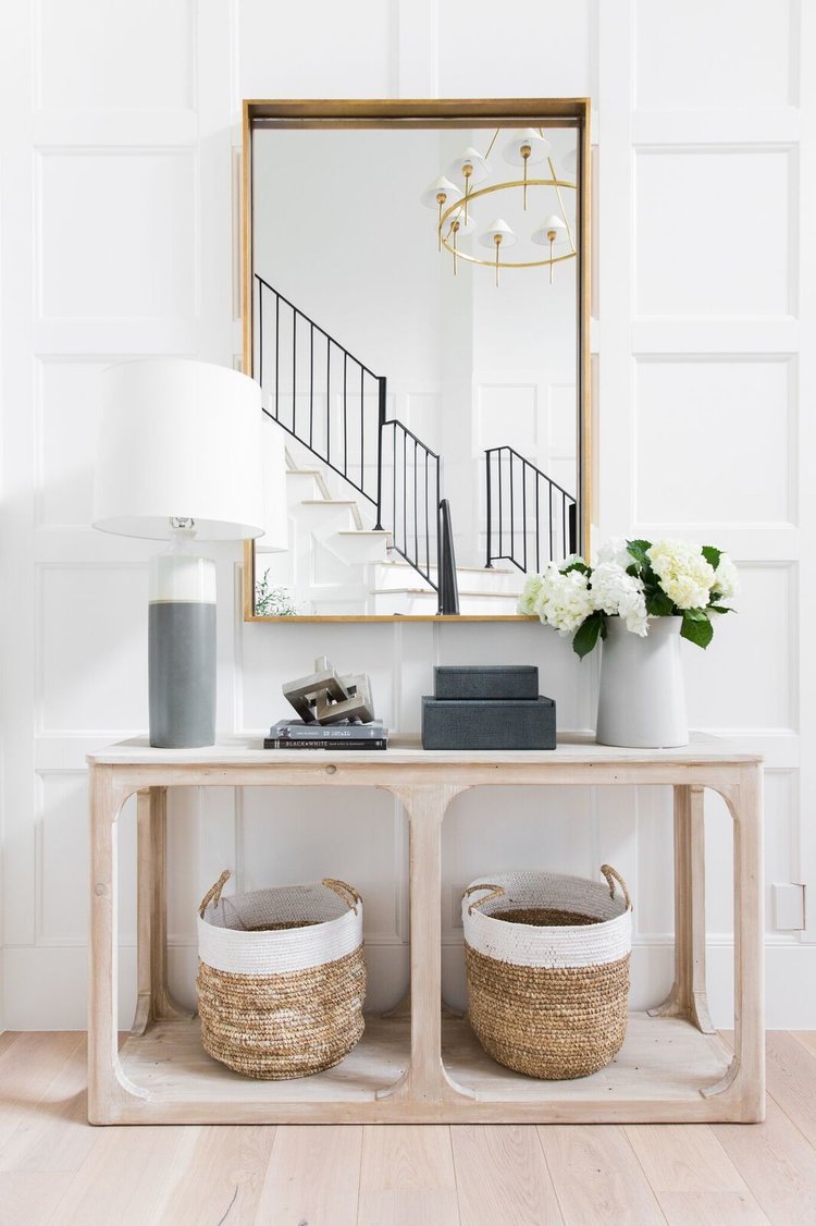entry console styling by Studio McGee