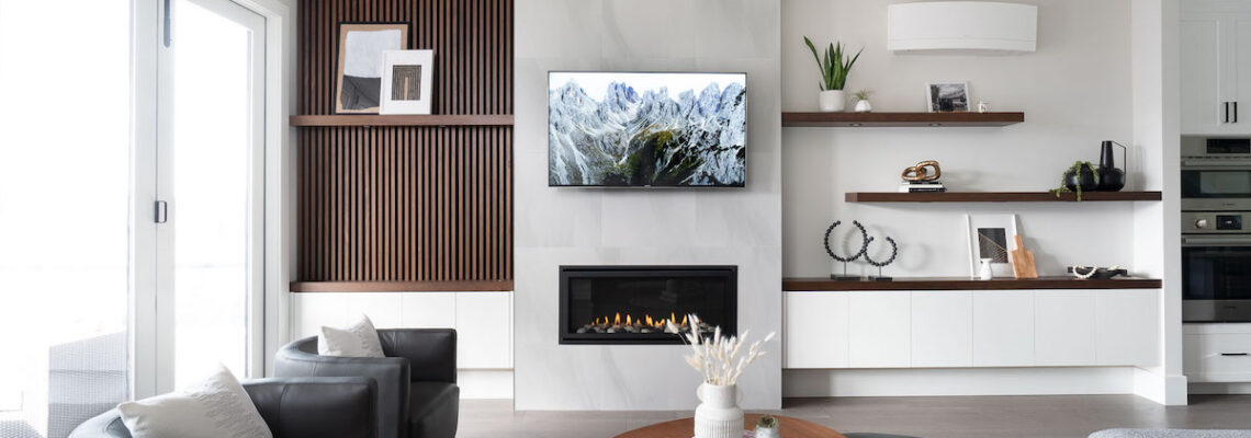 north vancouver fireplace feature wall