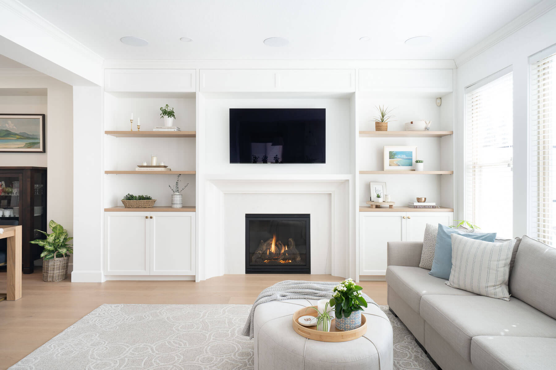 port moody transitional style fireplace