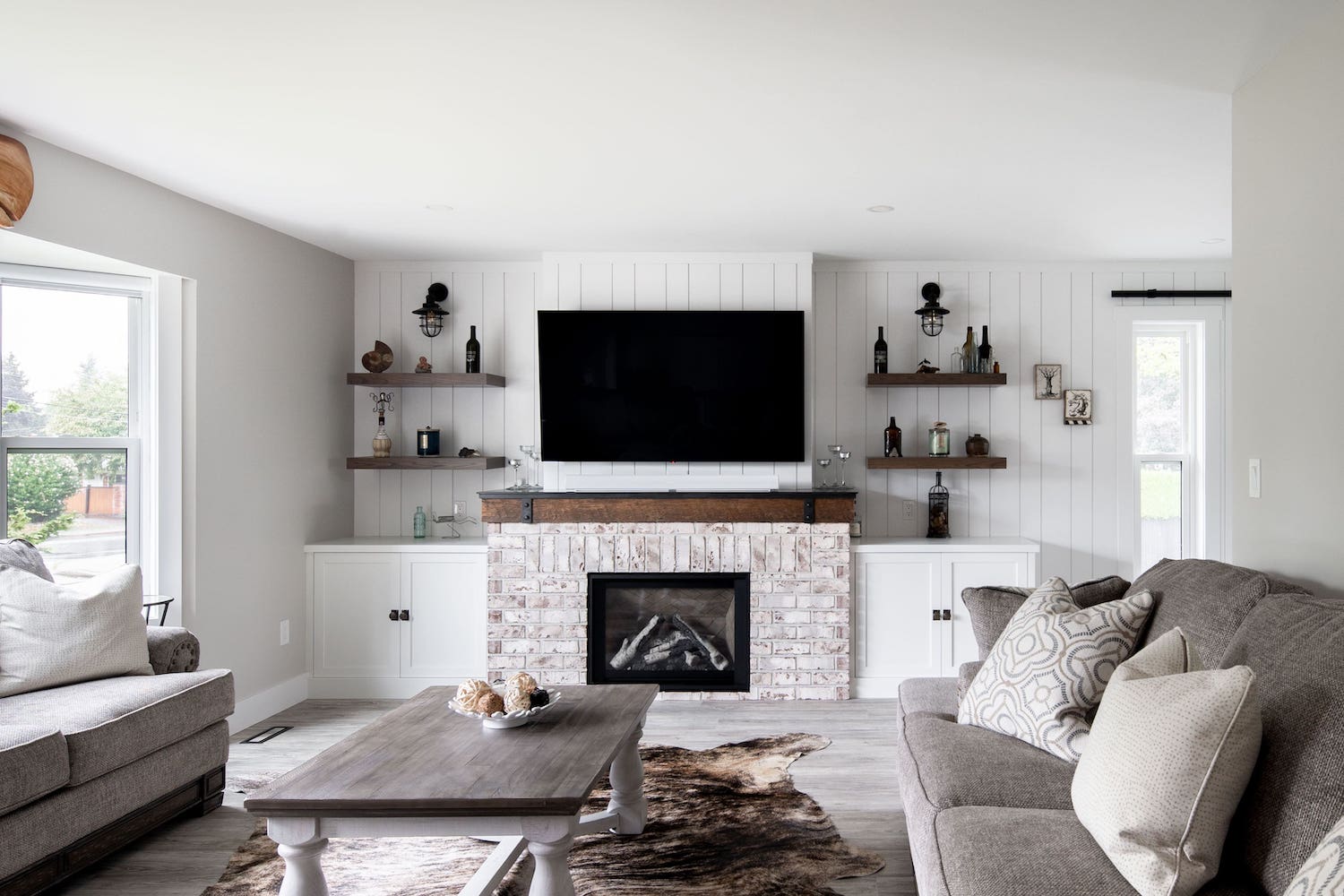 maple ridge rustic farmhouse fireplace