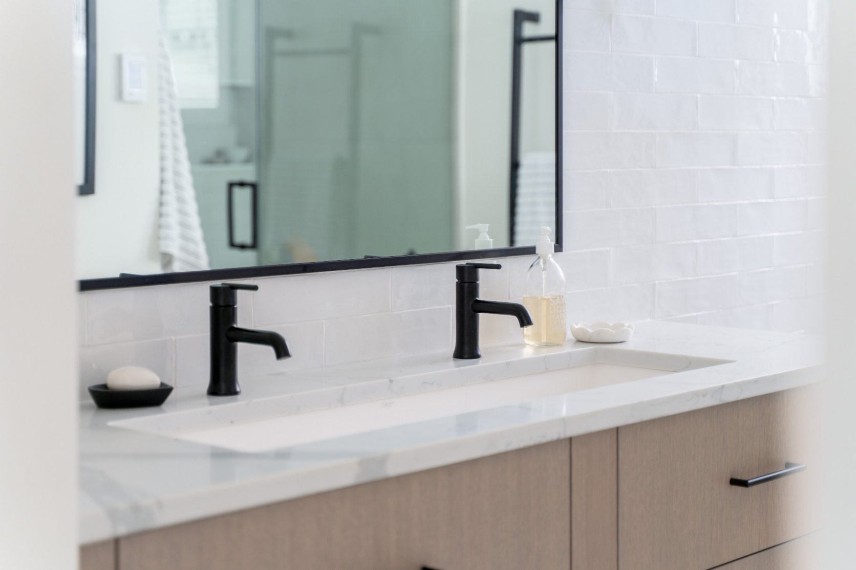 modern ensuite remodel Port Moody