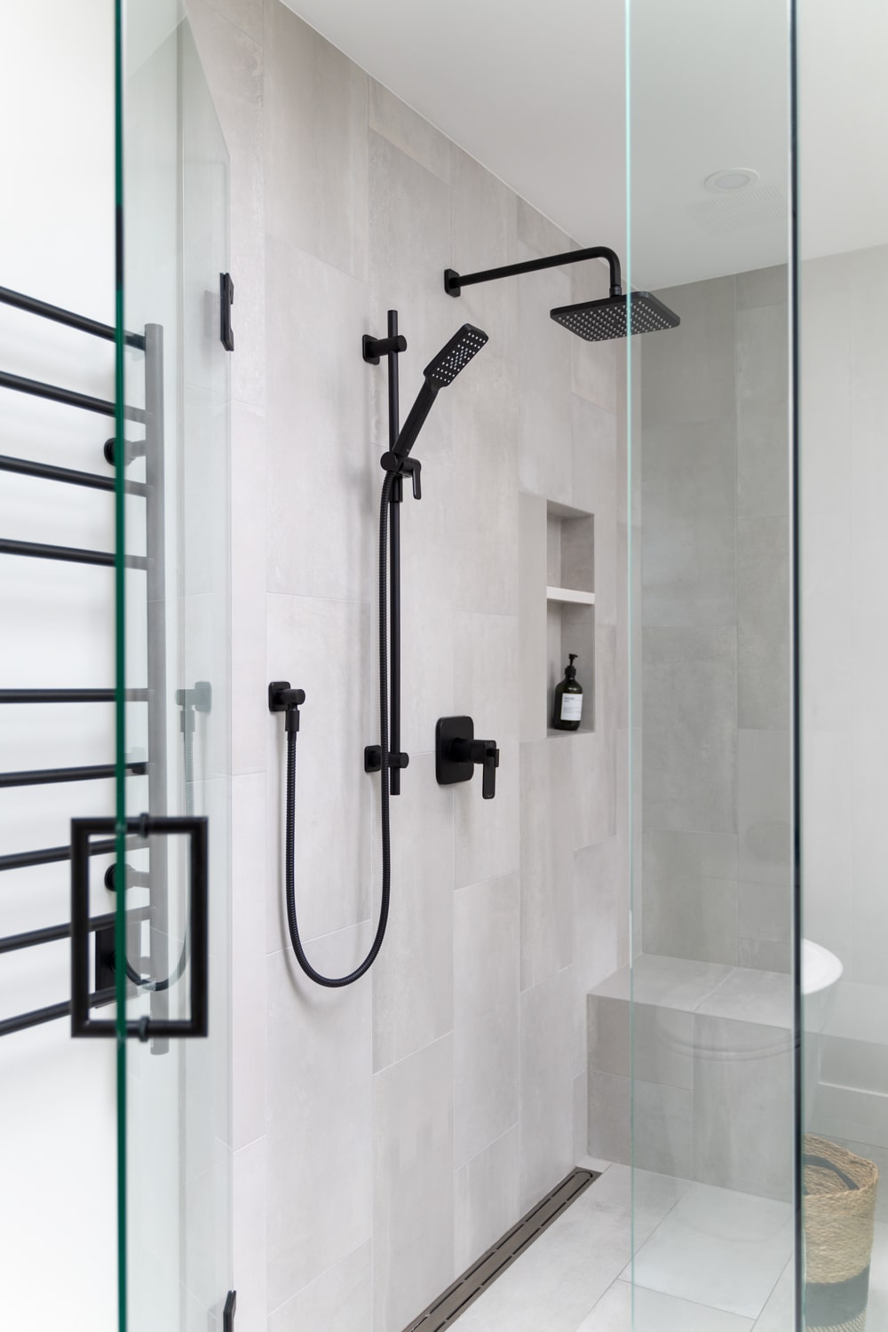 modern shower remodel port coquitlam