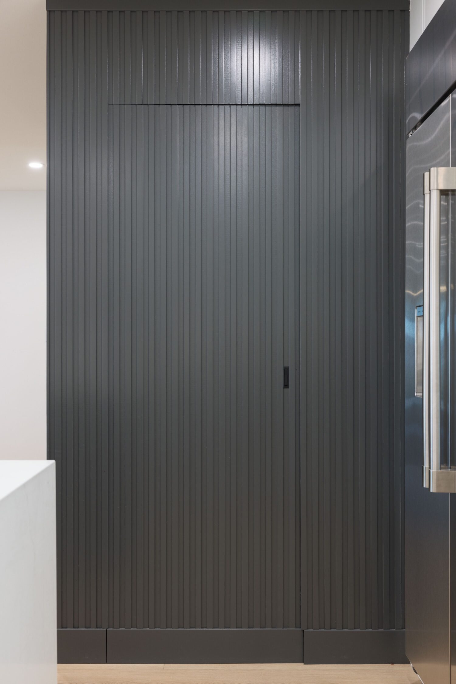 hidden pantry in Coquitlam kitchen