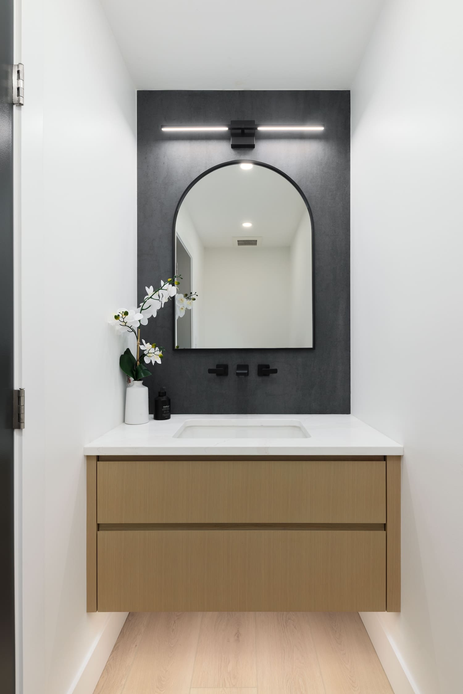 minimalist powder room coquitlam