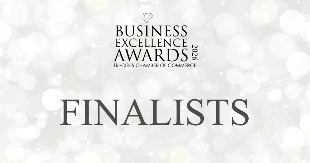 Tri-Cities Chamber of Commerce Business Excellence Awards logo and art