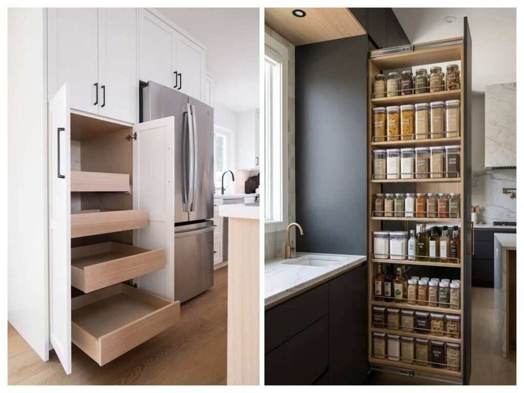 pull out pantry designs